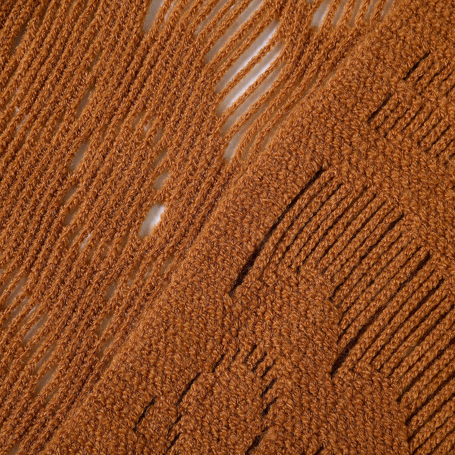 Knit Scarf100% Acrylic color - Brown