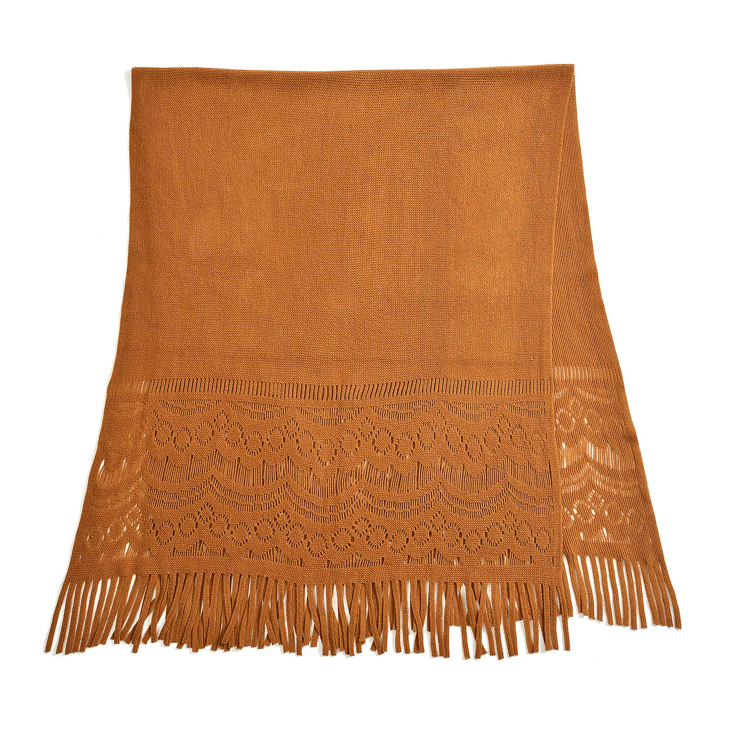 Knit Scarf100% Acrylic color - Brown