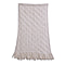Knit Scarf with beads100% Acrylic Color - Beige