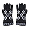 Tjc Essentials Jojoba Oil Infused Knitted Pair of Gloves - Black 