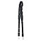 Stylish 3D Floral Pattern Hanbag Strap (Size 100x 3 Cm ) - Black