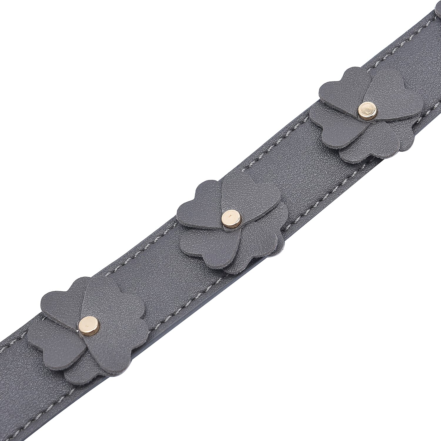 Stylish 3D Floral Pattern Handbag Strap (Size 100x 3 Cm ) - Grey