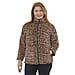 TAMSY Leopard Pattern Faux Fur Coat - Brown