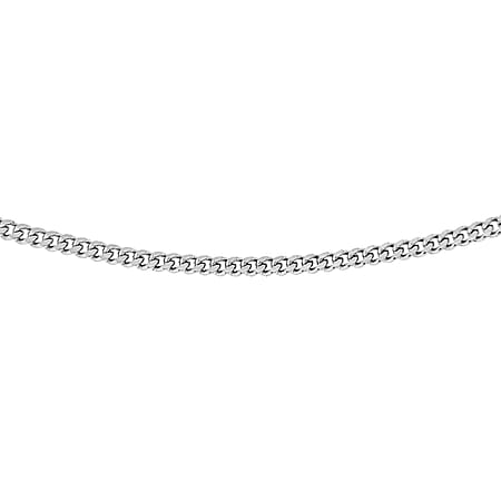 Sterling Silver Panza Curb Chain 16 Inch