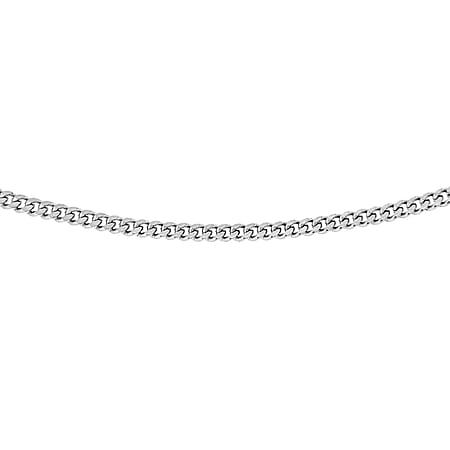 Sterling Silver Panza Curb Chain 20 Inch