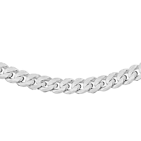 Sterling Silver Panza Curb Chain 20 Inch