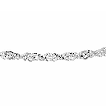 Sterling Silver Diamond Cut Twist Curb Chain 20 Inch Sterling Silver Diamond Cut Twist Curb Chain 20 Inch