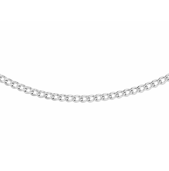 Sterling Silver Round Curb Chain 16 Inch 7605147 TJC sterling-silver-round-curb-chain-16-inch-7605147-tjc