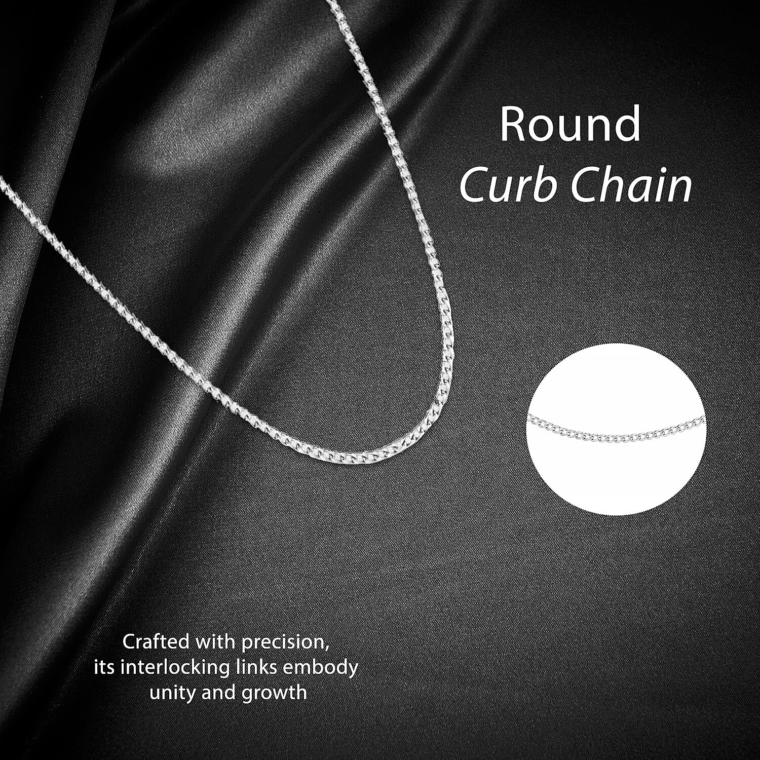 Sterling Silver Chain (Size - 16),  Silver Wt. 13.1 Gms