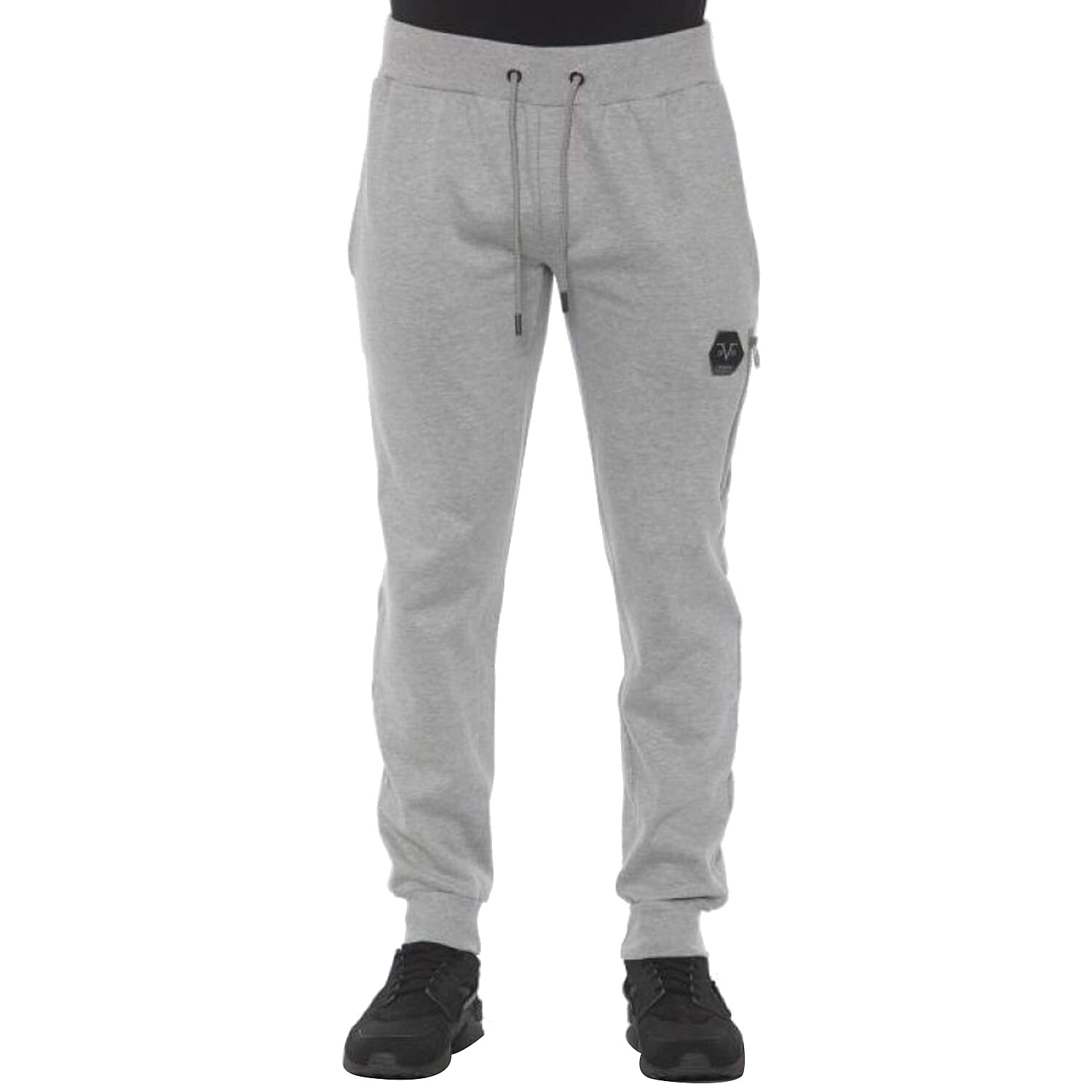 19V69 ITALIA by Alessandro Versace Zip Trim Jogger (Size XL) - Grey