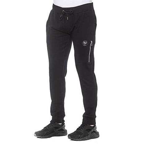 19V69 ITALIA by Alessandro Versace Zip Trim Jogger (Size XXL) - Black