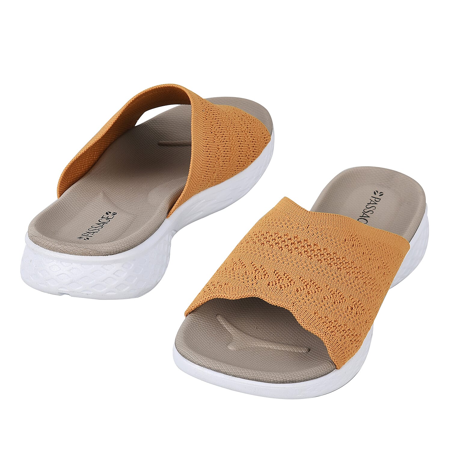 PASSAGE Ladies Flyknit Slippers - Navy