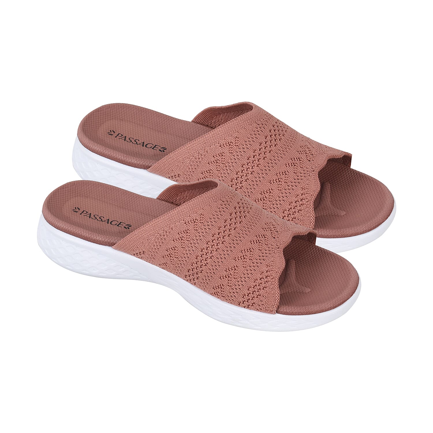 PASSAGE Ladies Flyknit Slippers - Navy