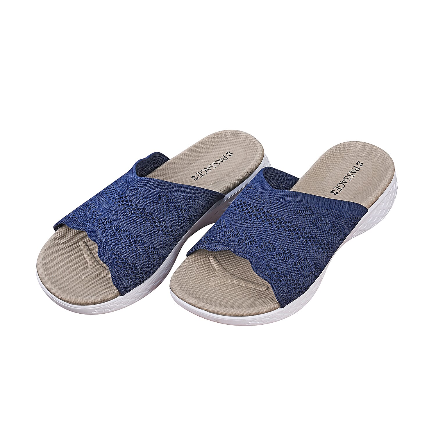 PASSAGE Ladies Flyknit Sandals (Size 3) - Navy