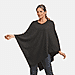 La Marey 100%Â Pashmina Wool Poncho - Black 