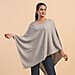 La Marey 100%Â Pashmina Wool Poncho - Black 