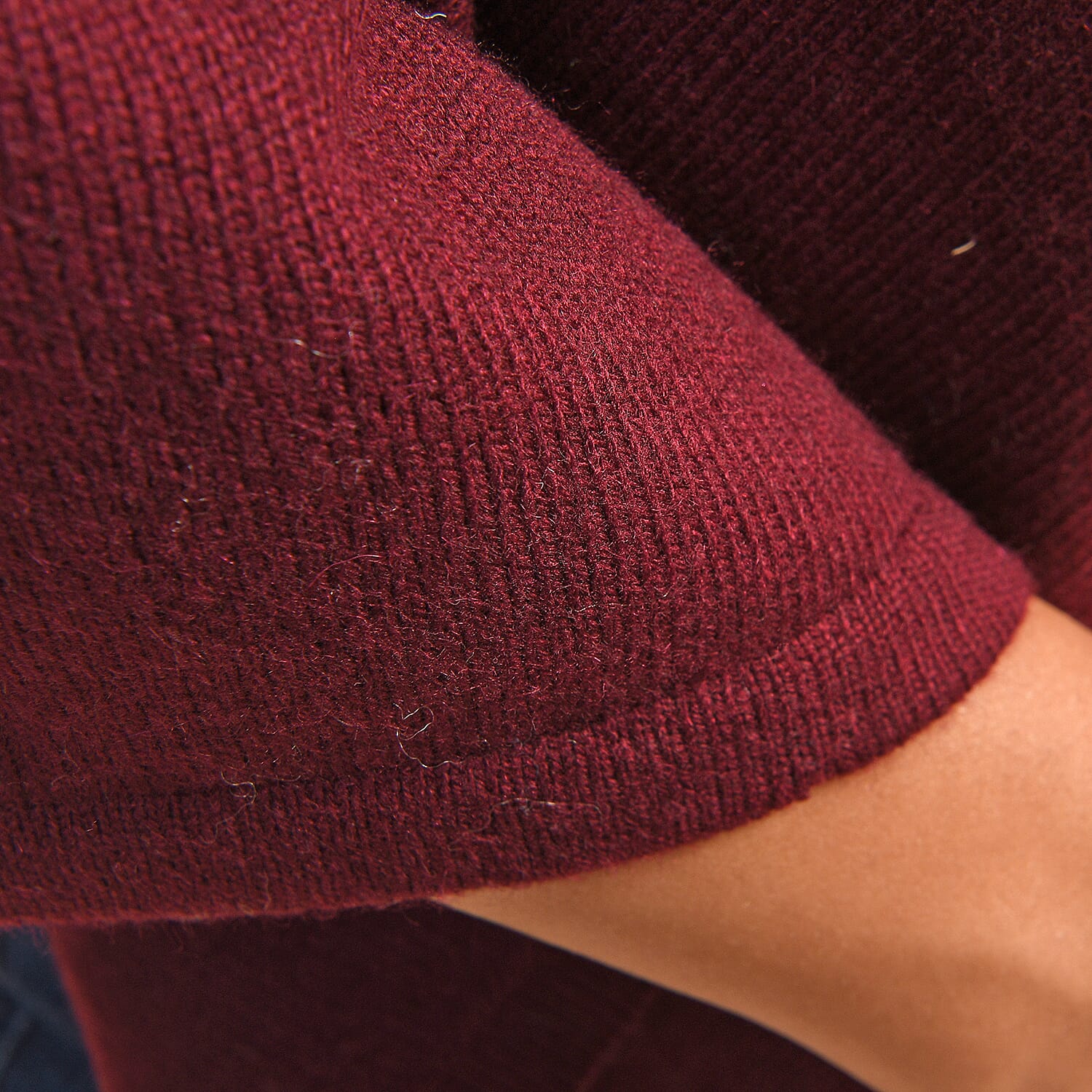 LA MAREY 100% Cashmere Woollen Poncho (Size- 70 Cm) - Khaki