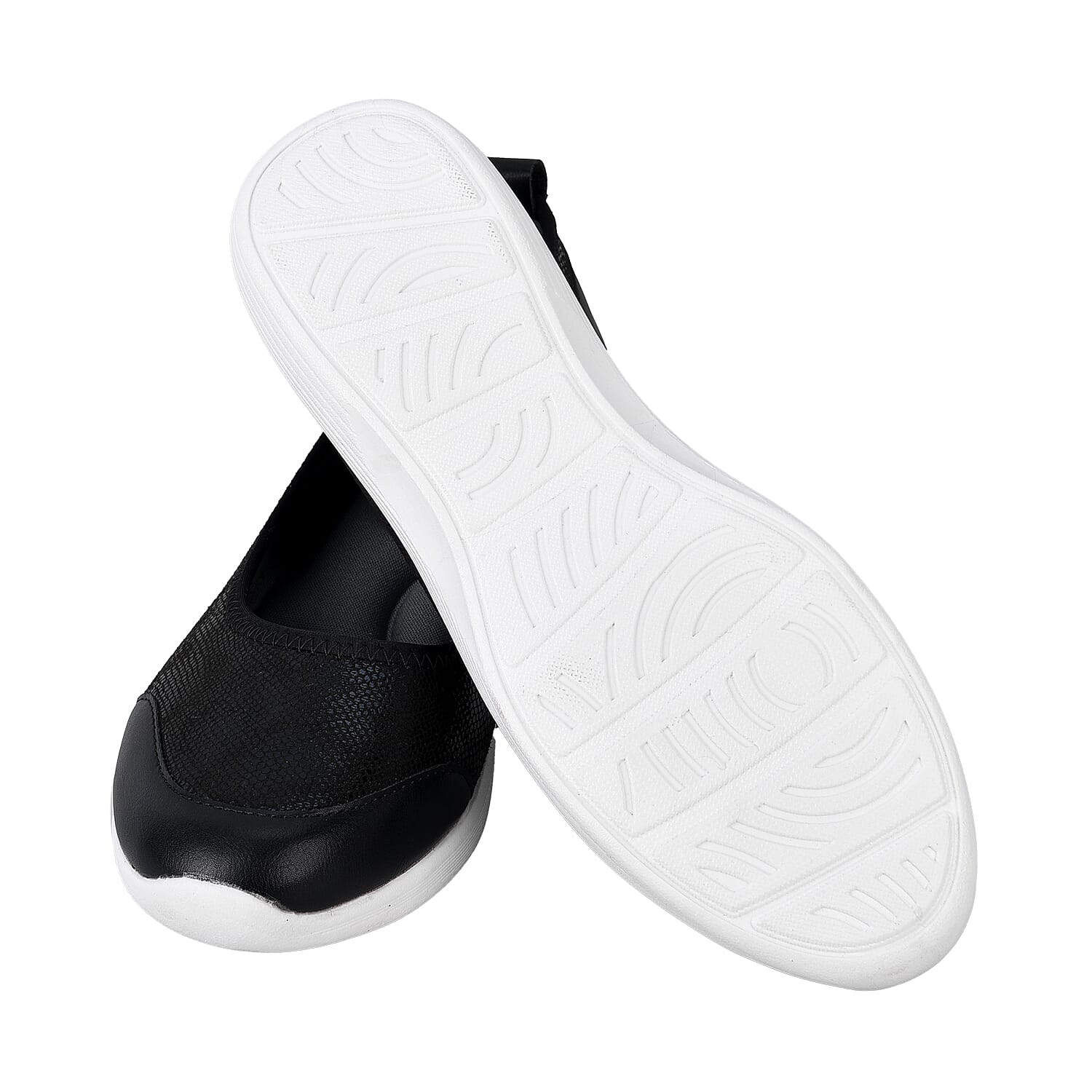 PASSAGE Snake Pattern Ladies Shoes - Black