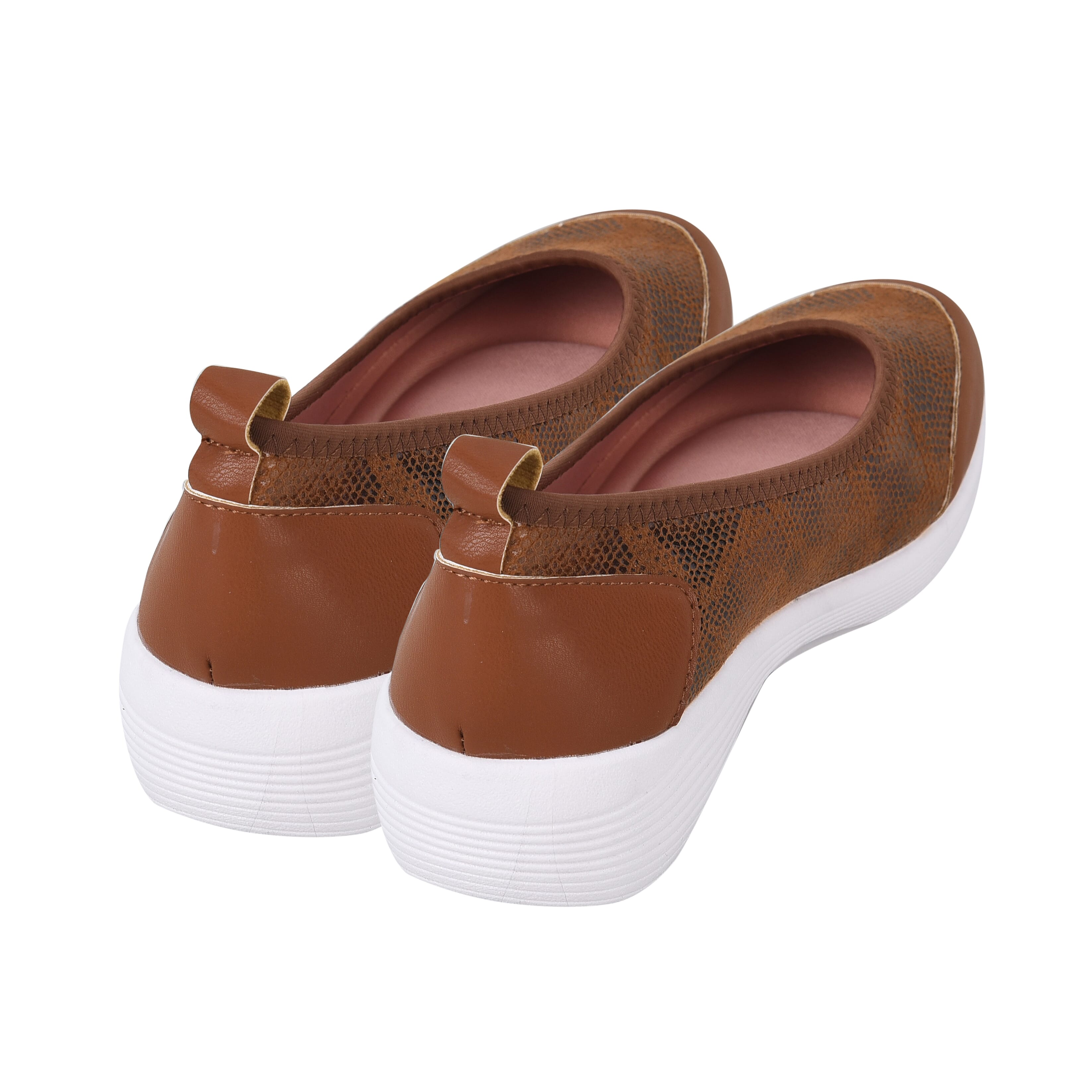 PASSAGE Snake Pattern Ladies Shoes - Black