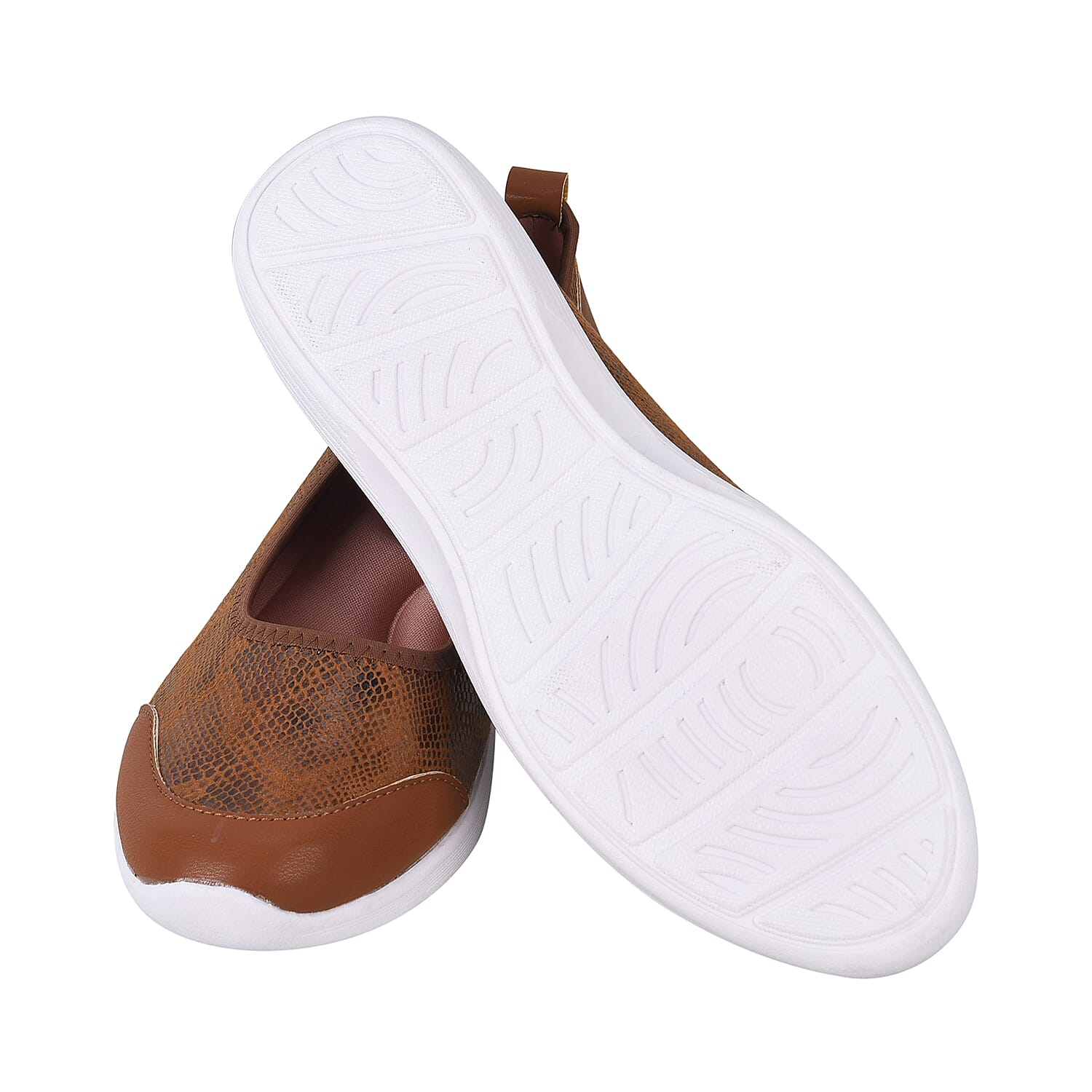 PASSAGE Snake Pattern Ladies Shoes - Black