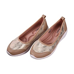 PASSAGE Snake Pattern Ladies Shoes - Black