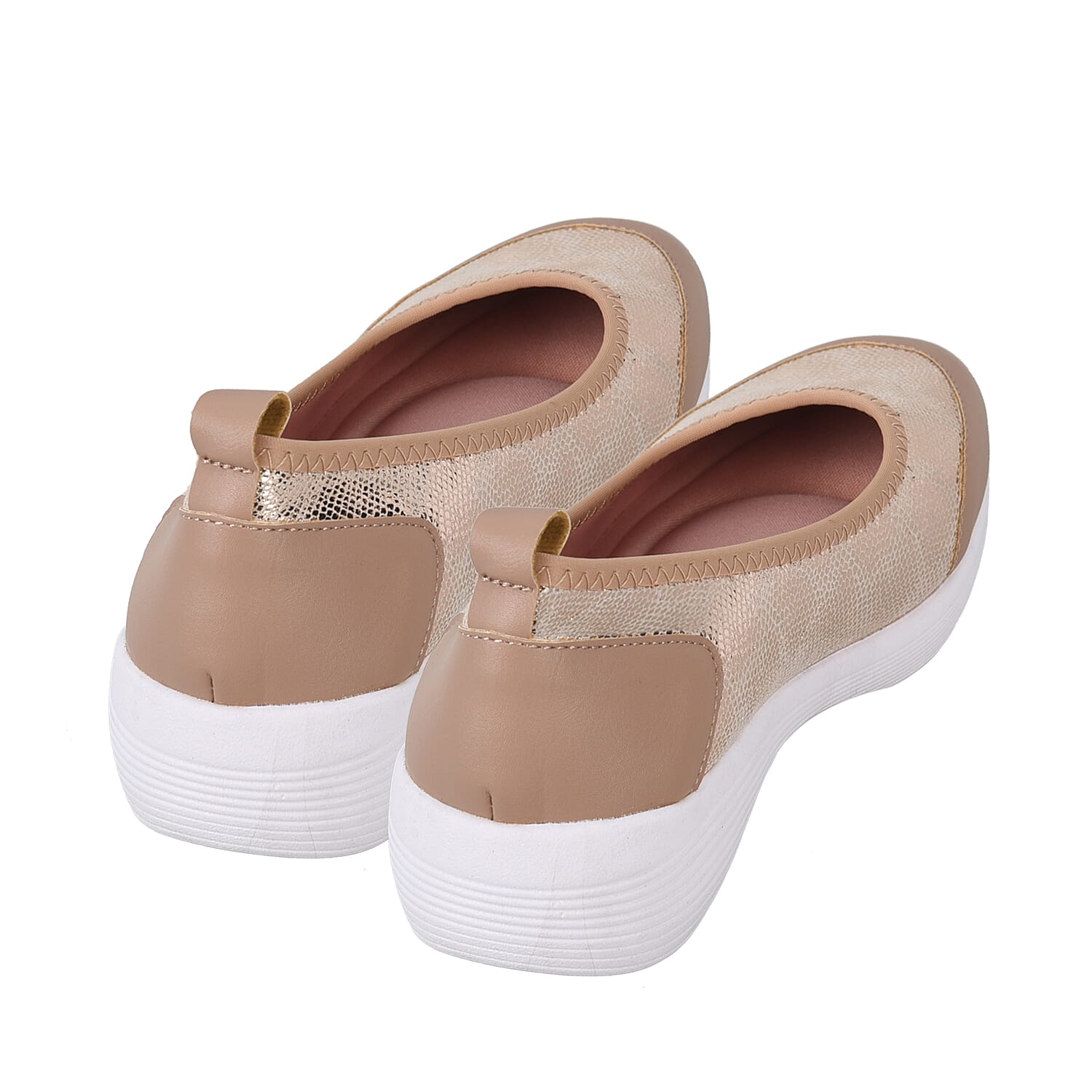 PASSAGE Snake Pattern Ladies Shoes - Black