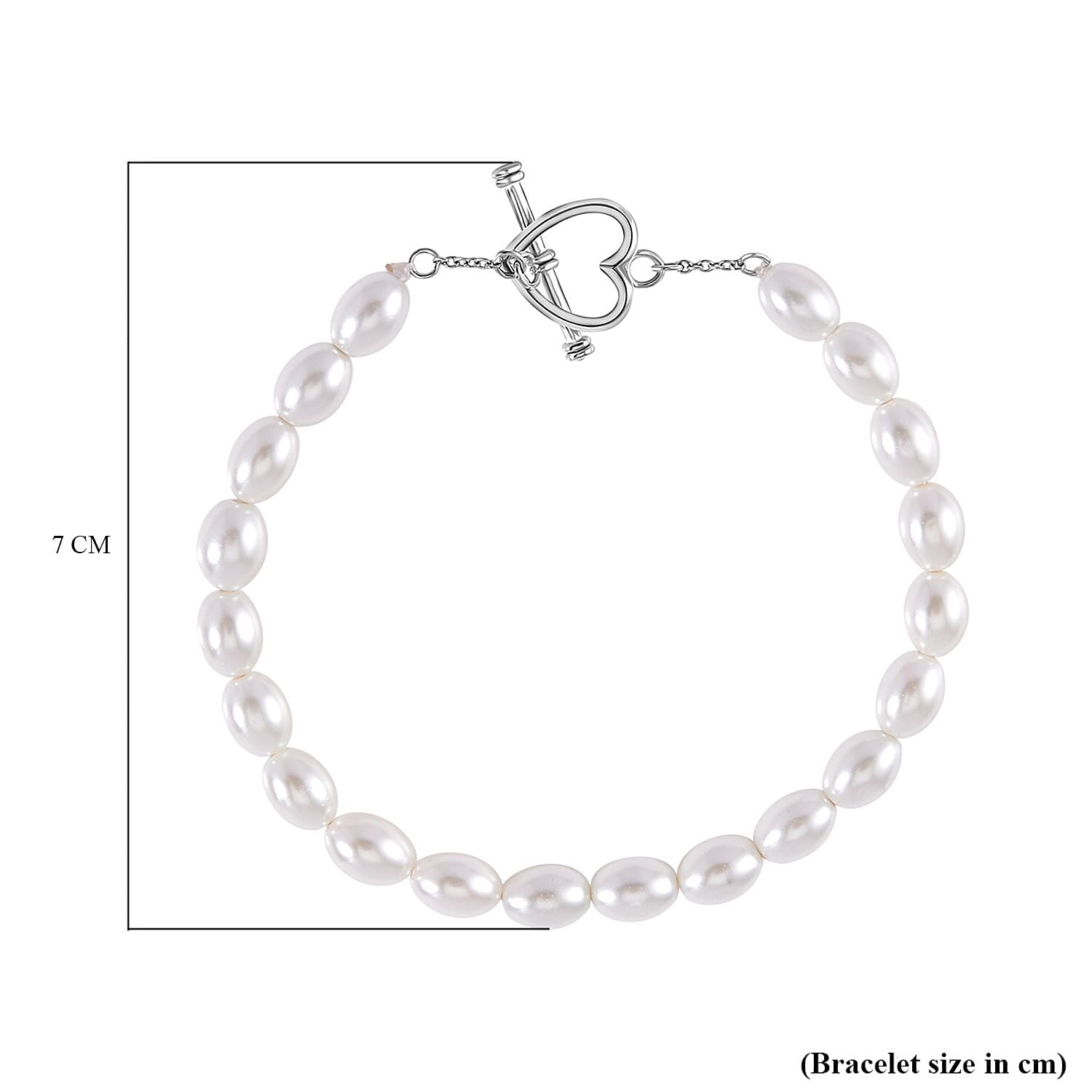 PEARL HEART BRACELET – GOD ONLY KNOWS