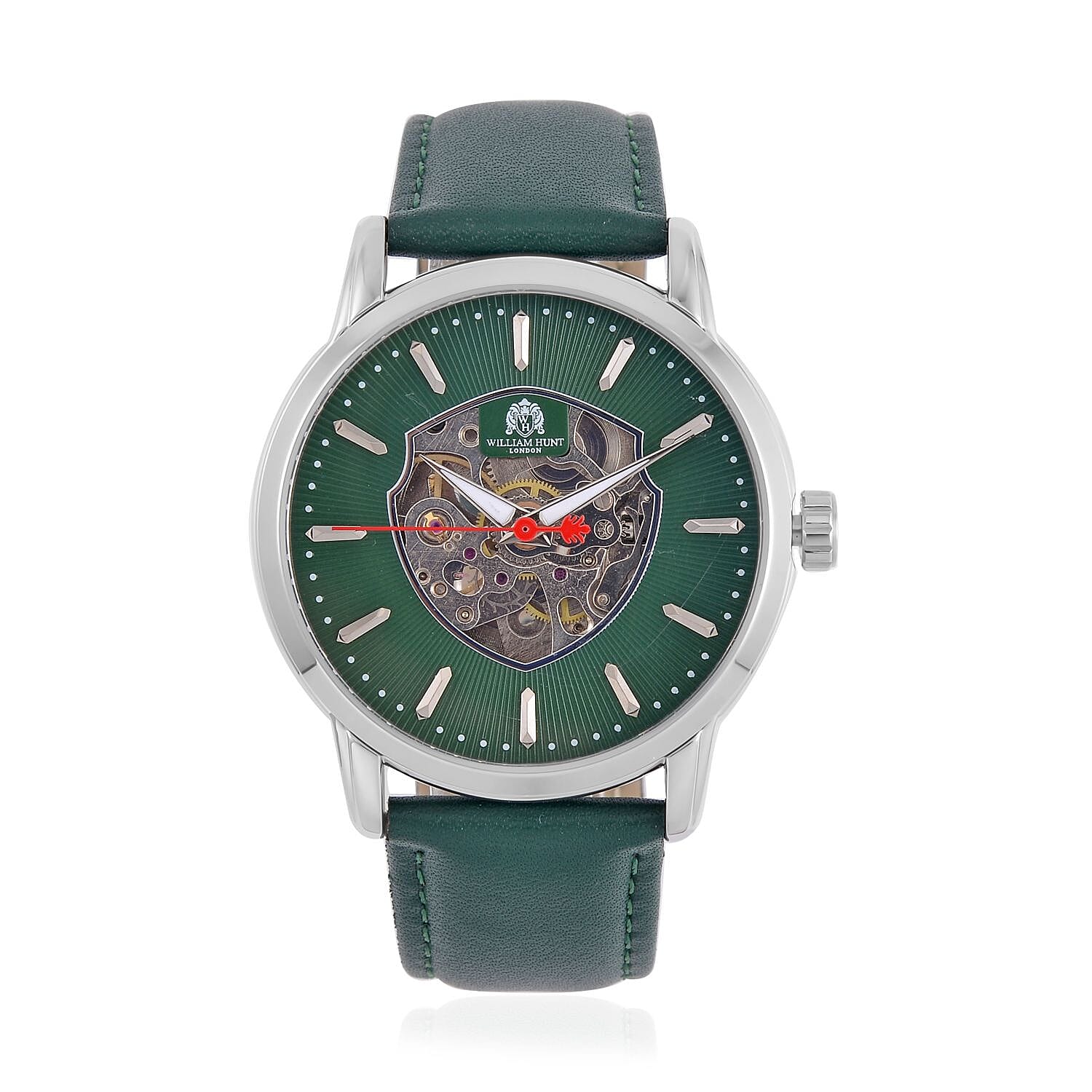 Green hotsell skeleton watch