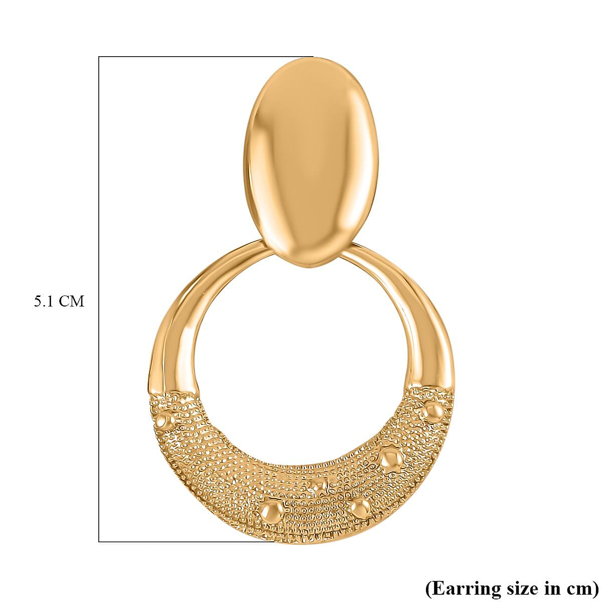 Antique Design Dangle Earrings in Yellow Gold Tone Antique Design Dangle Earrings in Yellow Gold Tone