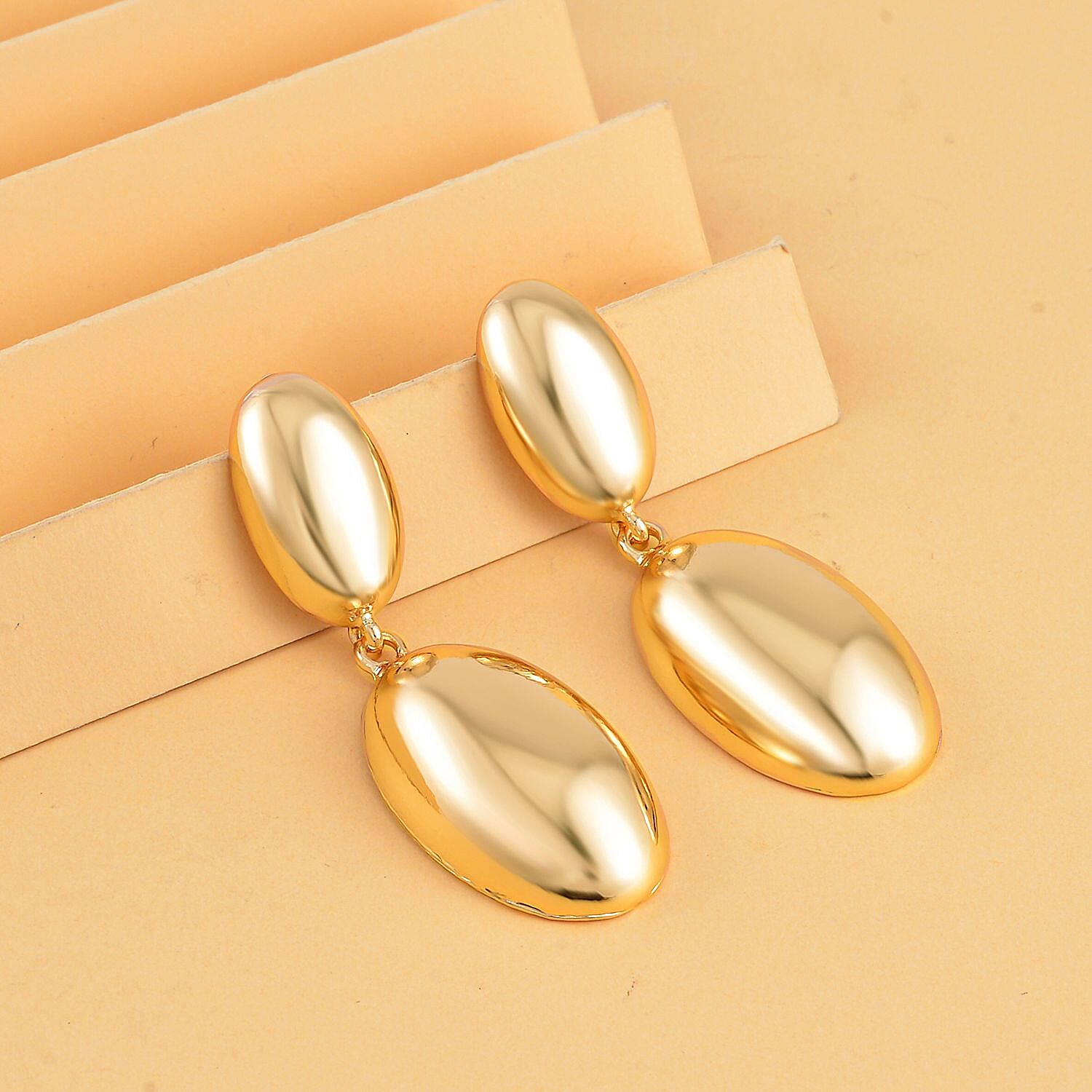 Designer Inspired - Pebble Design Dangle Earrings