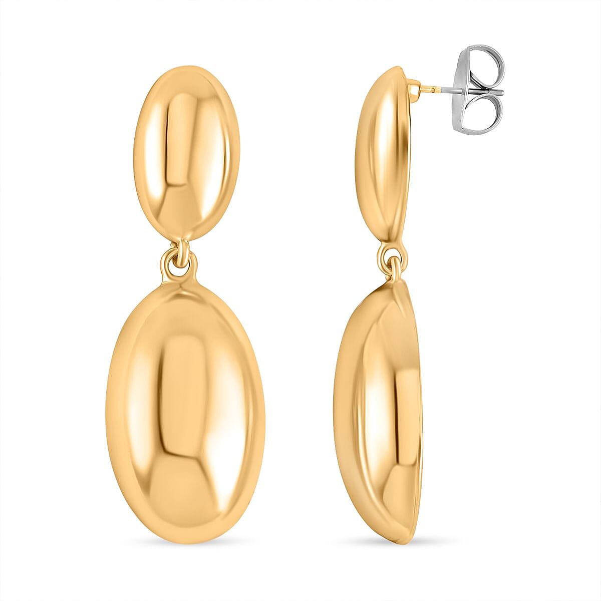 Designer Inspired - Pebble Design Dangle Earrings