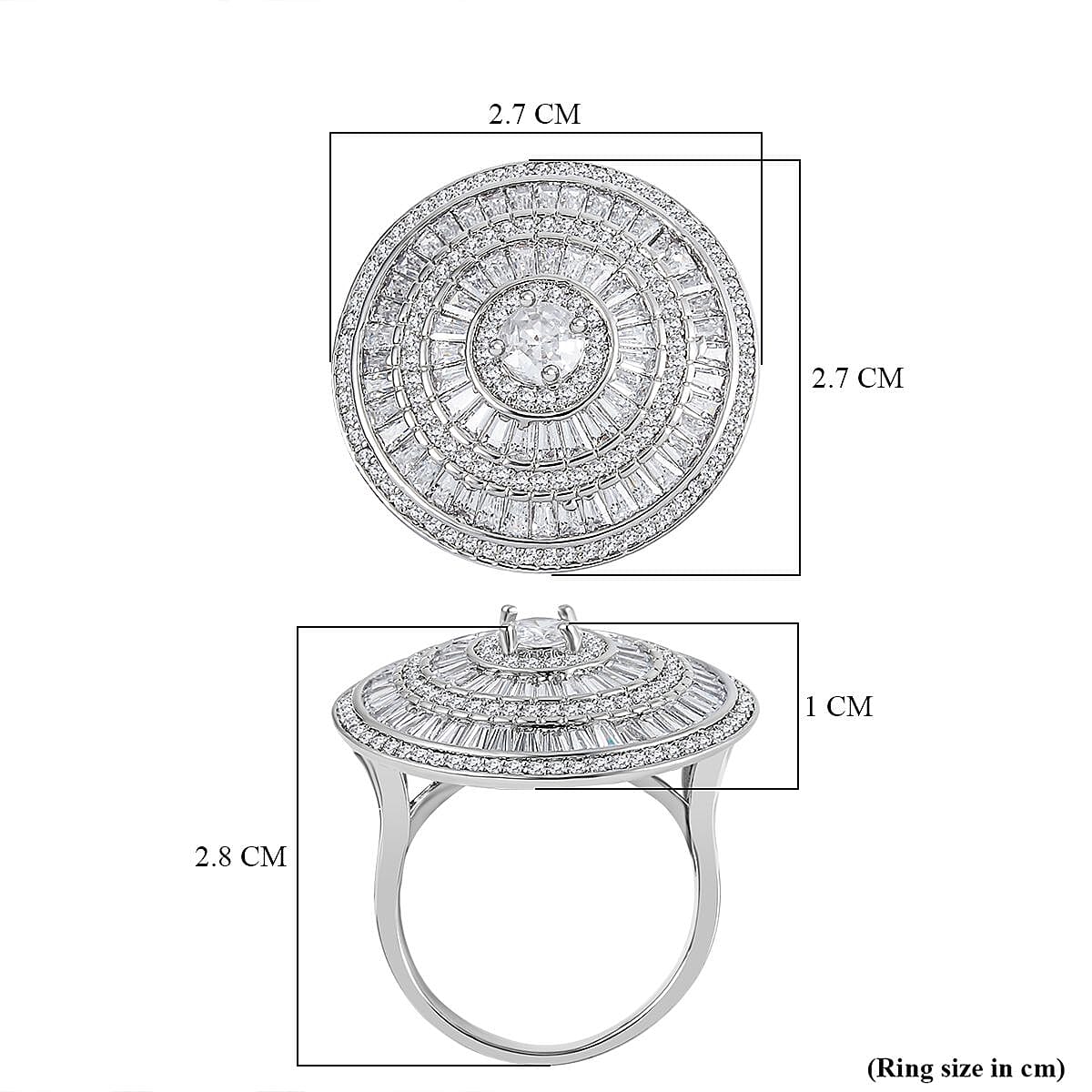 Close Out Deal - Cubic Zirconia Cocktail Ring