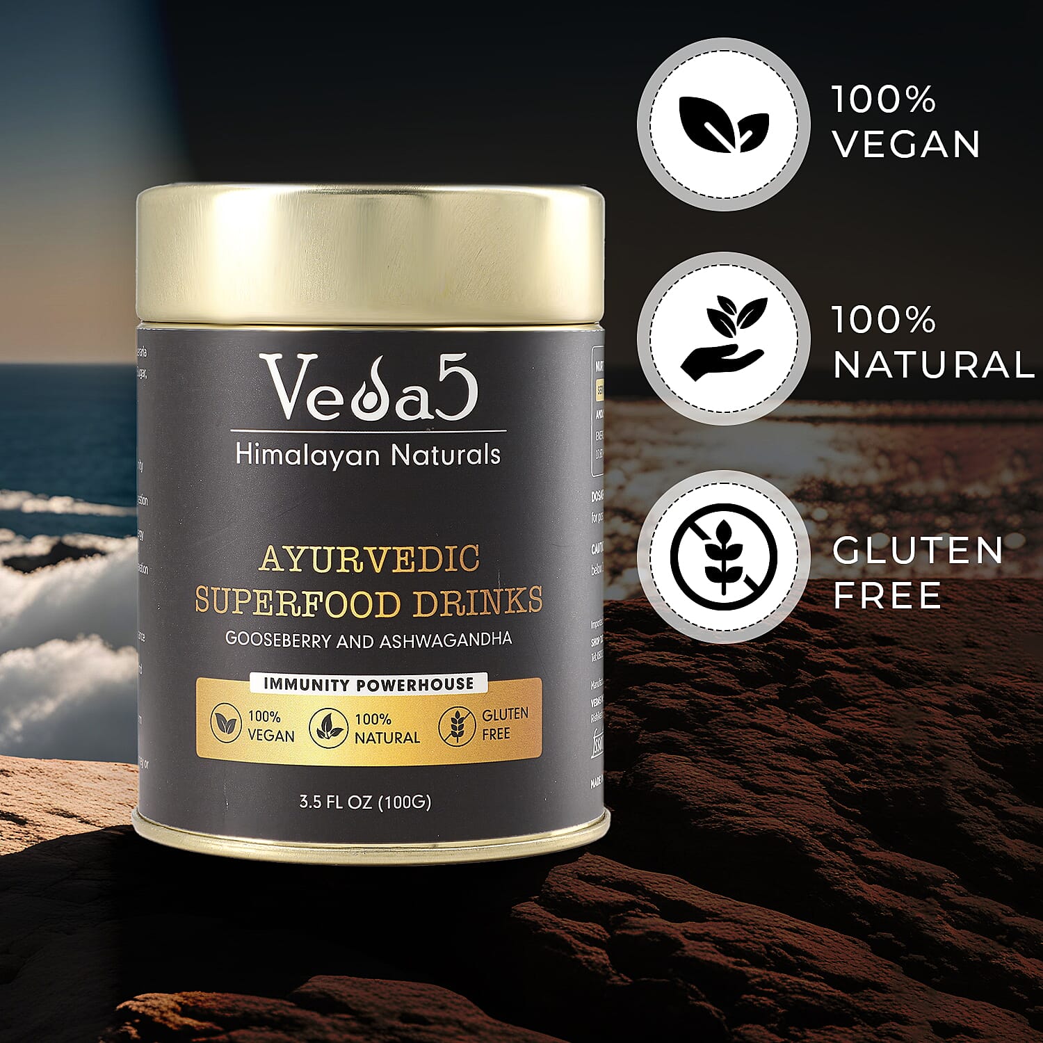 Veda 5 Amla - Ashwagandha Supplements - 100 Gms