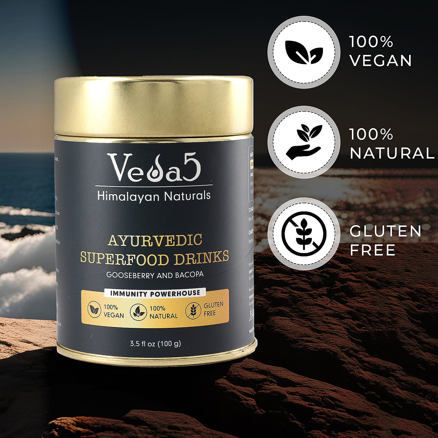 Veda 5 Amla - Brahmi Supplements - 100 Gms