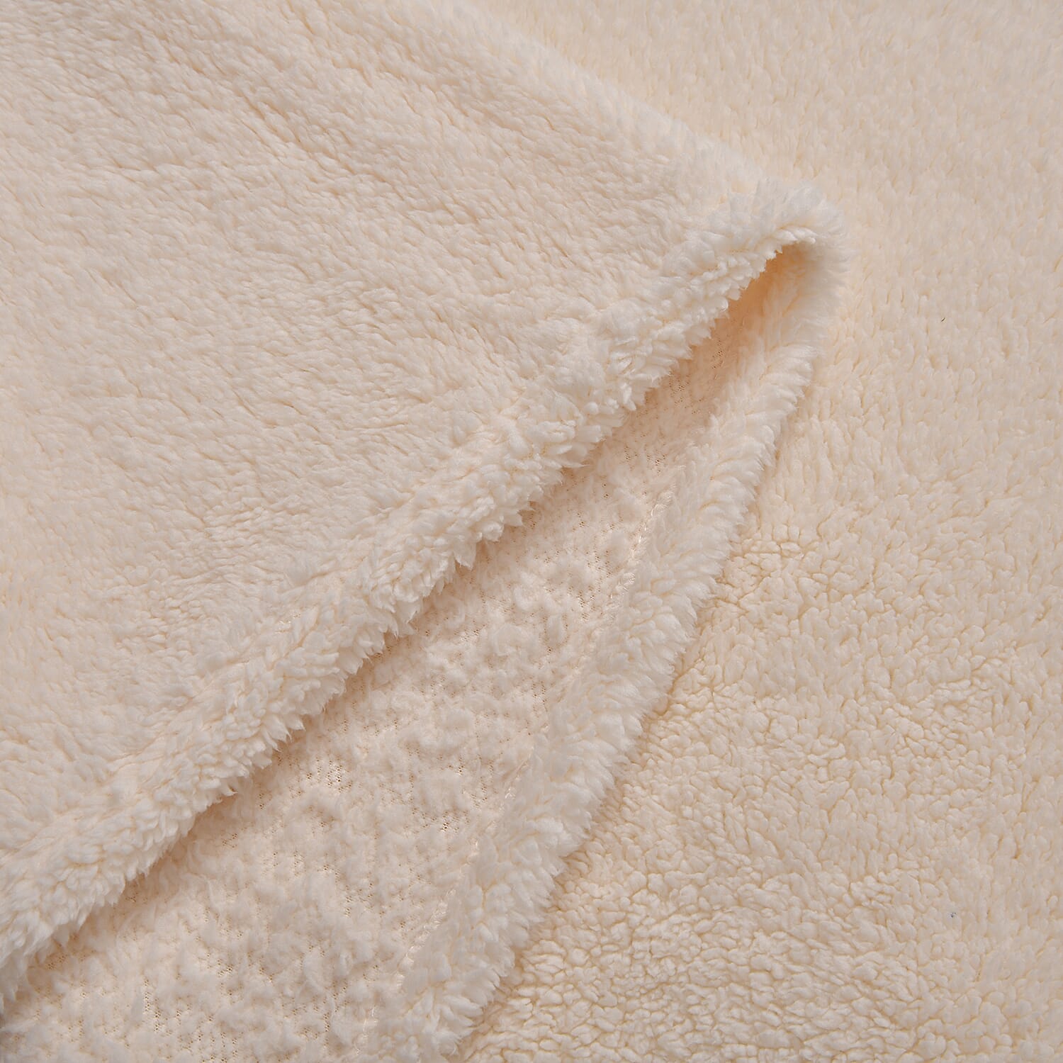 TJC Essentials Polyester Printed Blanket (Size 150x1 cm) - Ivory