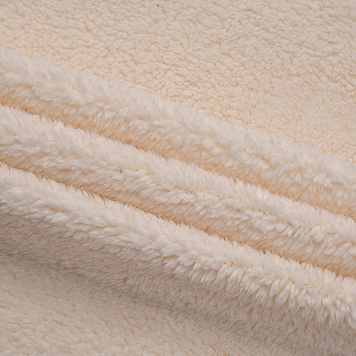 TJC Essentials Polyester Printed Blanket (Size 150x1 cm) - Ivory