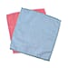 Set of 20 Double Sided Microfibre and Scratch Fibre Dish Cloth - Red and Blue
