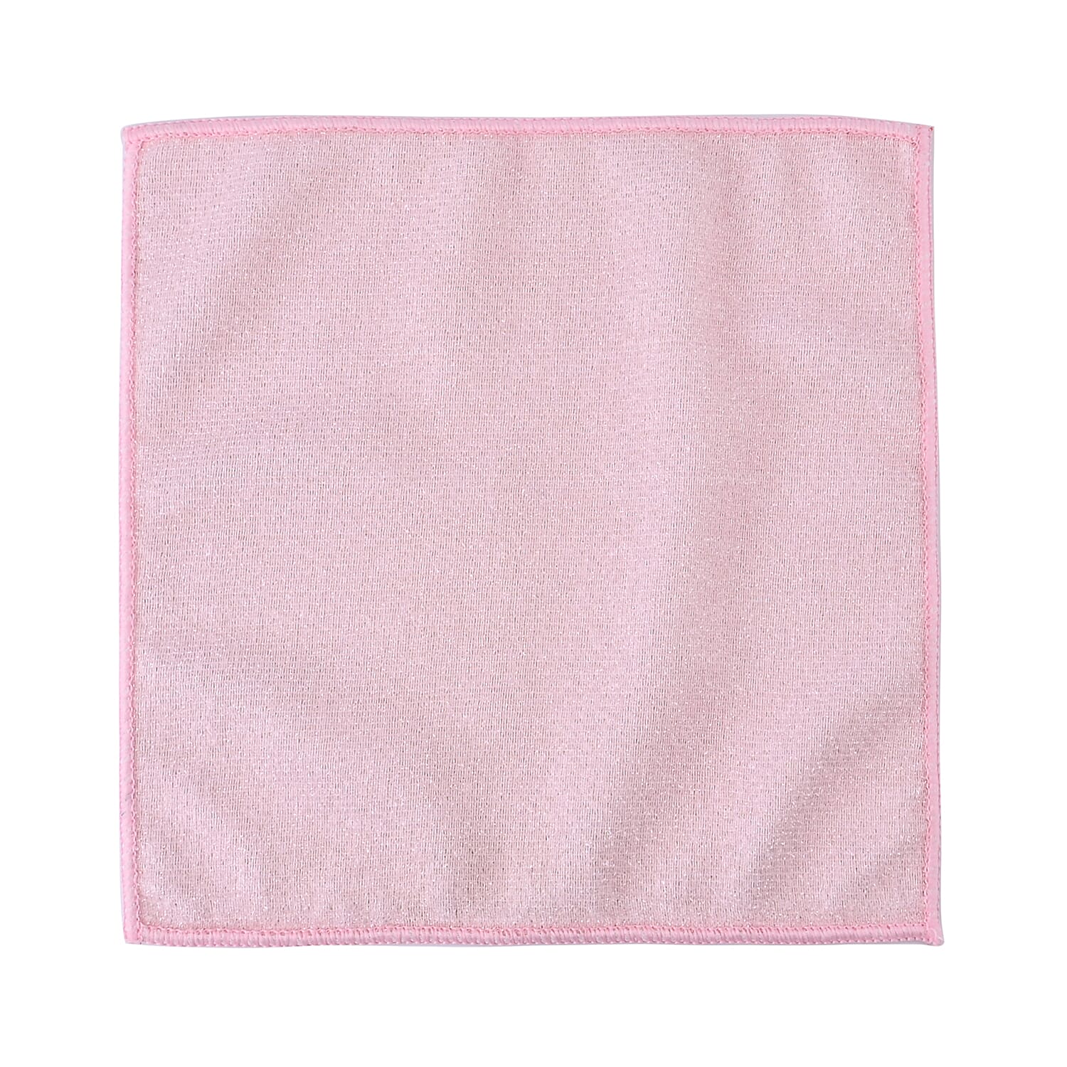 Set of 20 Double Sided Microfibre & Scratch Fibre Dish Cloth (Size 25x25 cm) - Pink & Beige