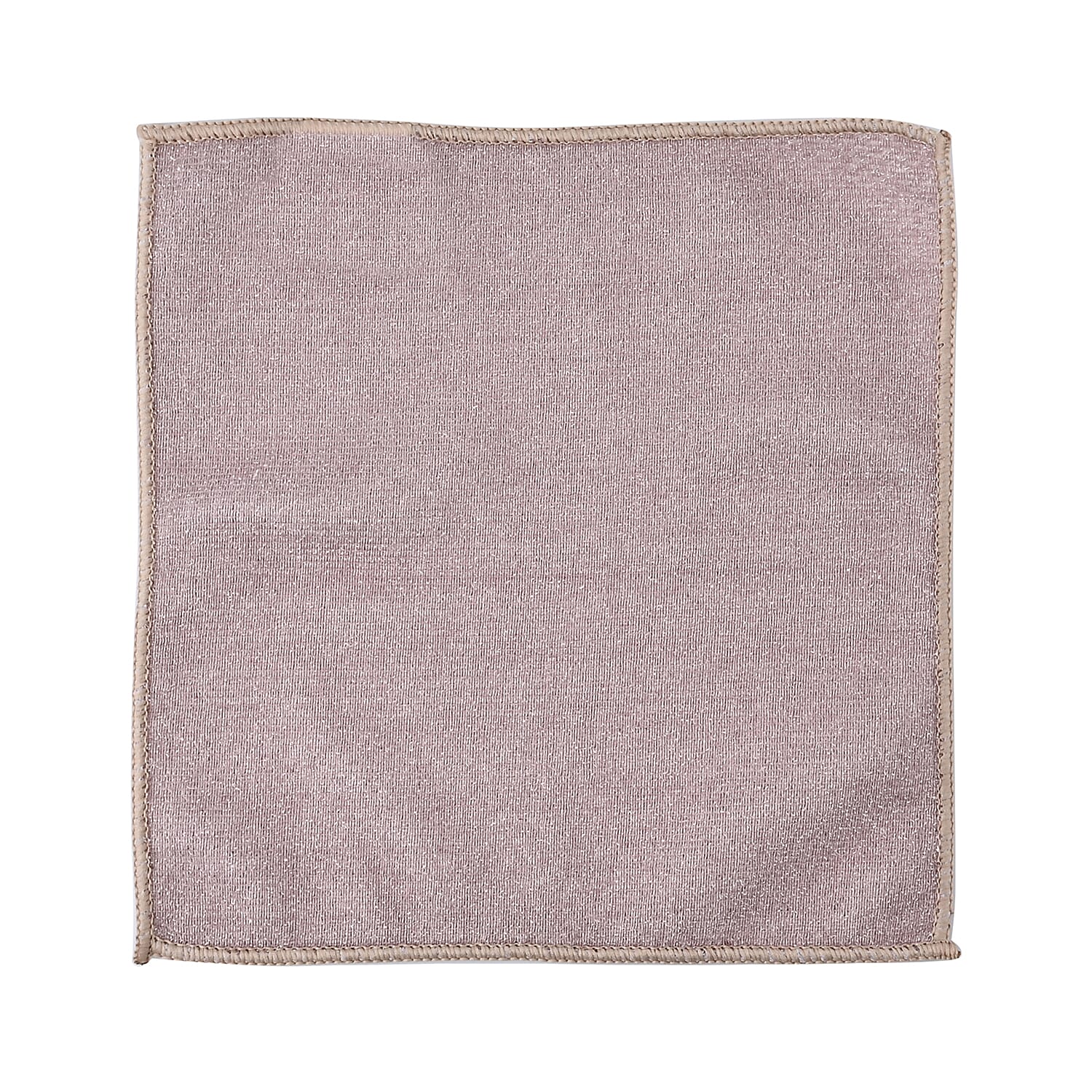 Set of 20 Double Sided Microfibre & Scratch Fibre Dish Cloth (Size 25x25 cm) - Pink & Beige