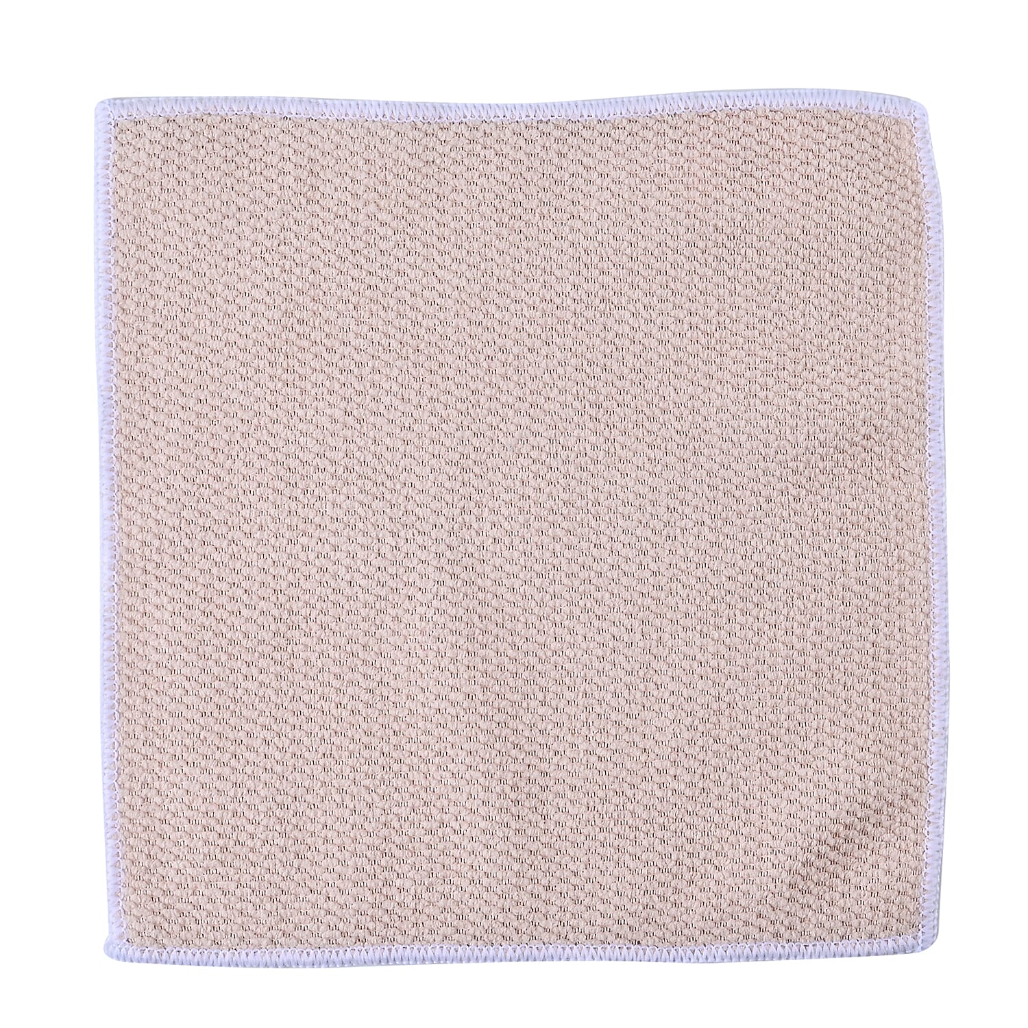 Set of 20 Double Sided Microfibre & Scratch Fibre Dish Cloth (Size 25x25 cm) - Blue & Beige