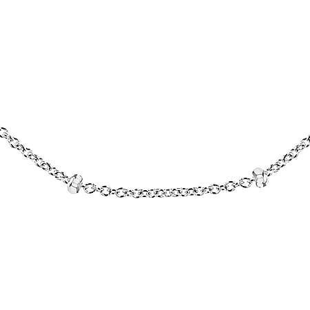 Sterling Silver 1.5mm Ball and Trace Chain 18 Inch