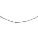 Sterling Silver Rhodium Plated 1.5mm Ball and Trace Chain 18 Inch
