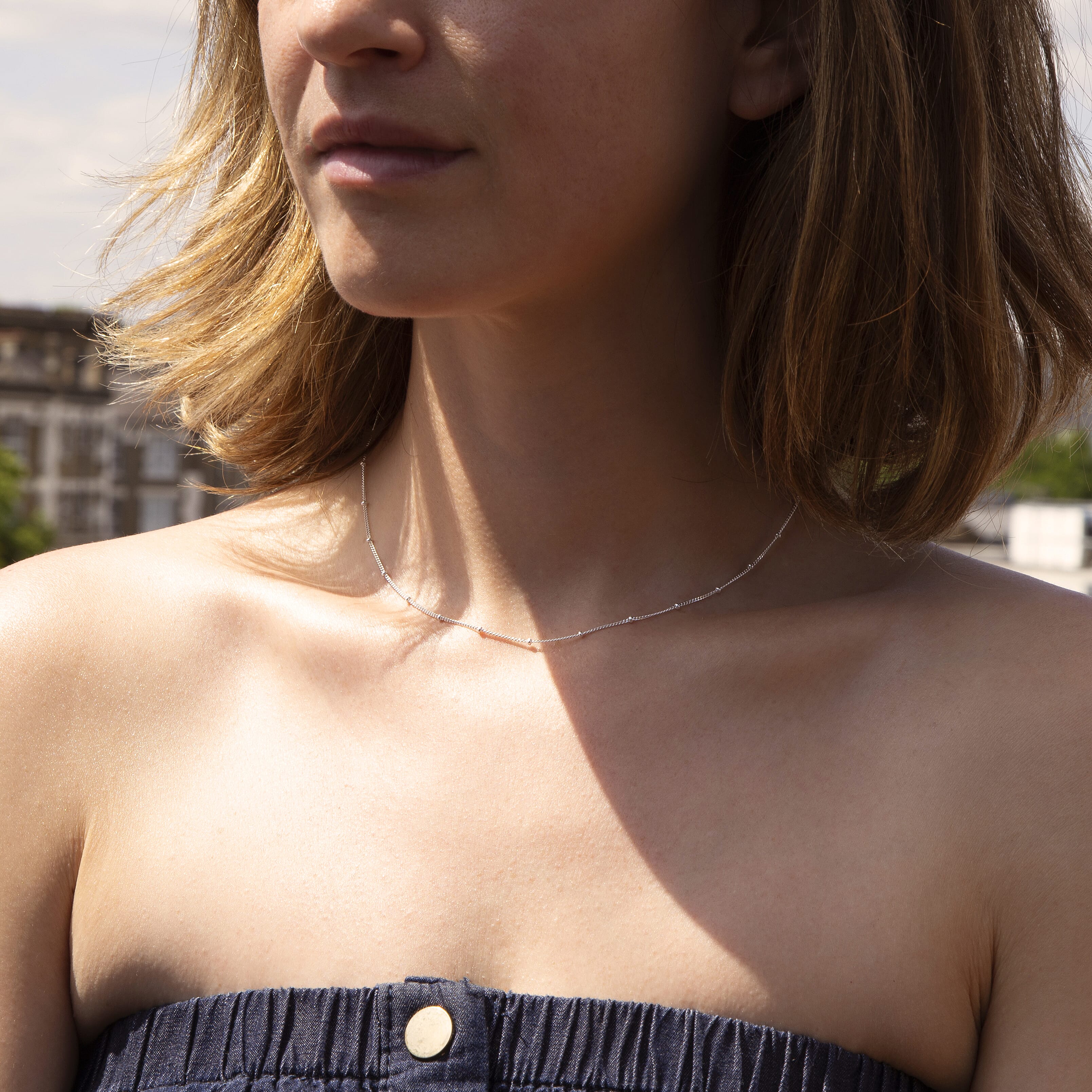 Sterling Silver Chain (Size - 17.5)