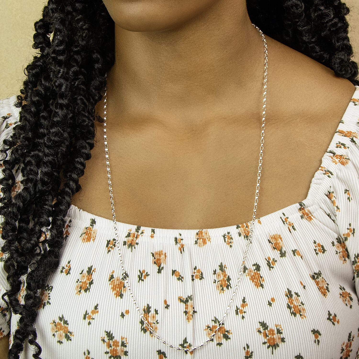 Sterling Silver Chain (Size - 30),  Silver Wt. 6.6 Gms