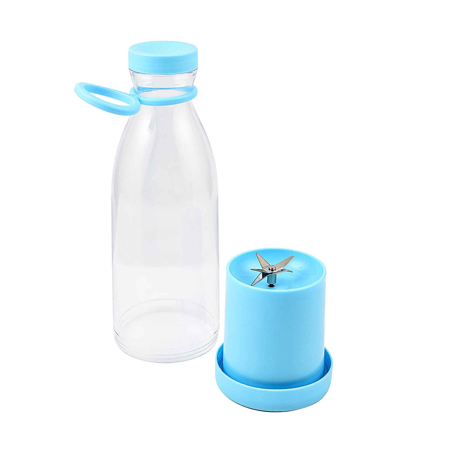 Travel Friendly Mini Rechargeable Juicer for Shakes and Smoothies 420ml - Blue