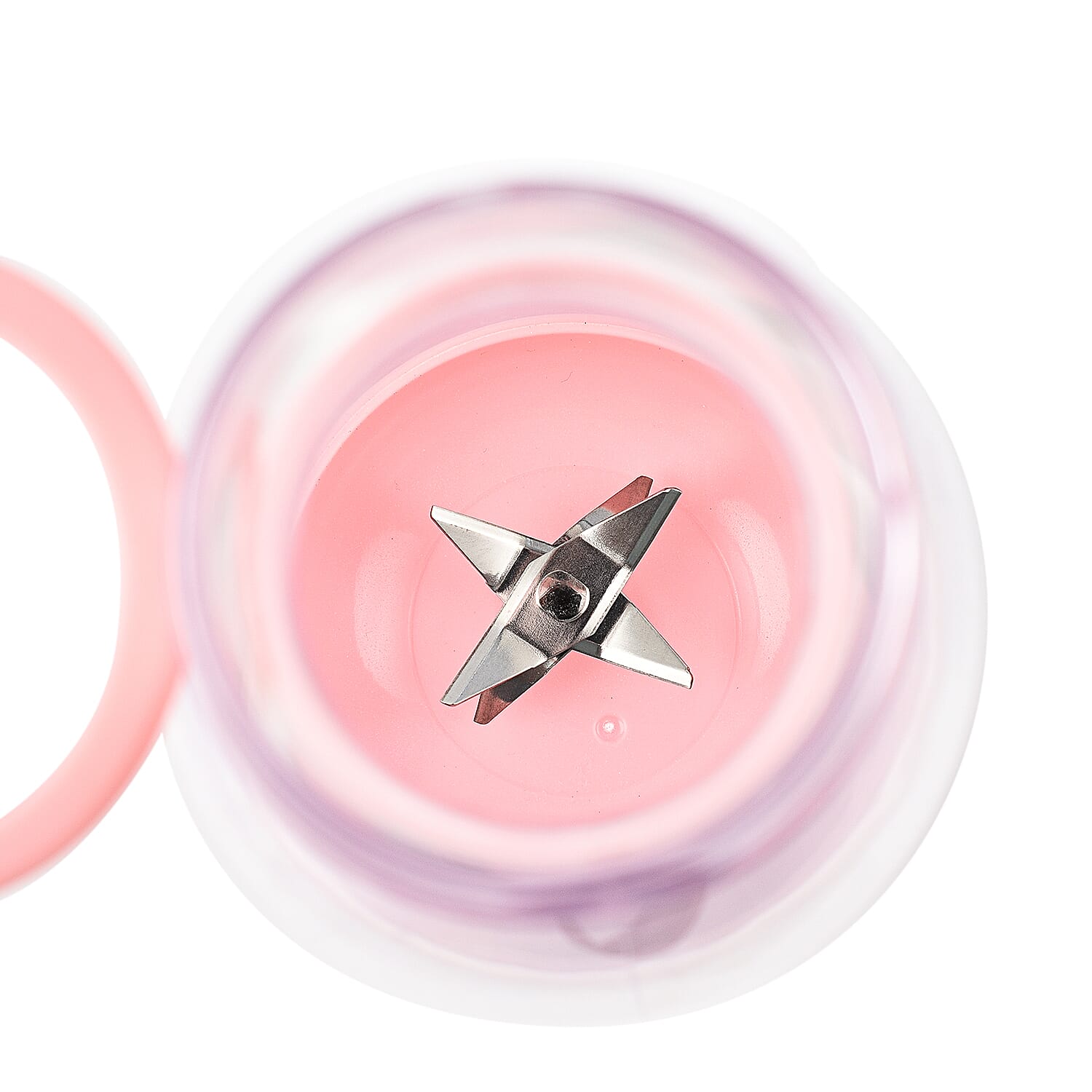 Travel Friendly Mini Rechargeable Juicer for Shakes and Smoothies 420ml - Pink