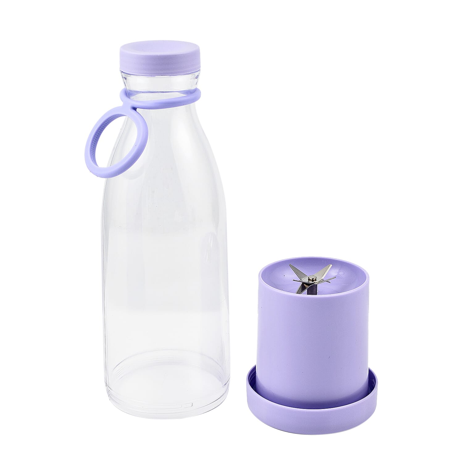 Travel Friendly Mini Rechargeable Juicer for Shakes and Smoothies 420ml - Purple