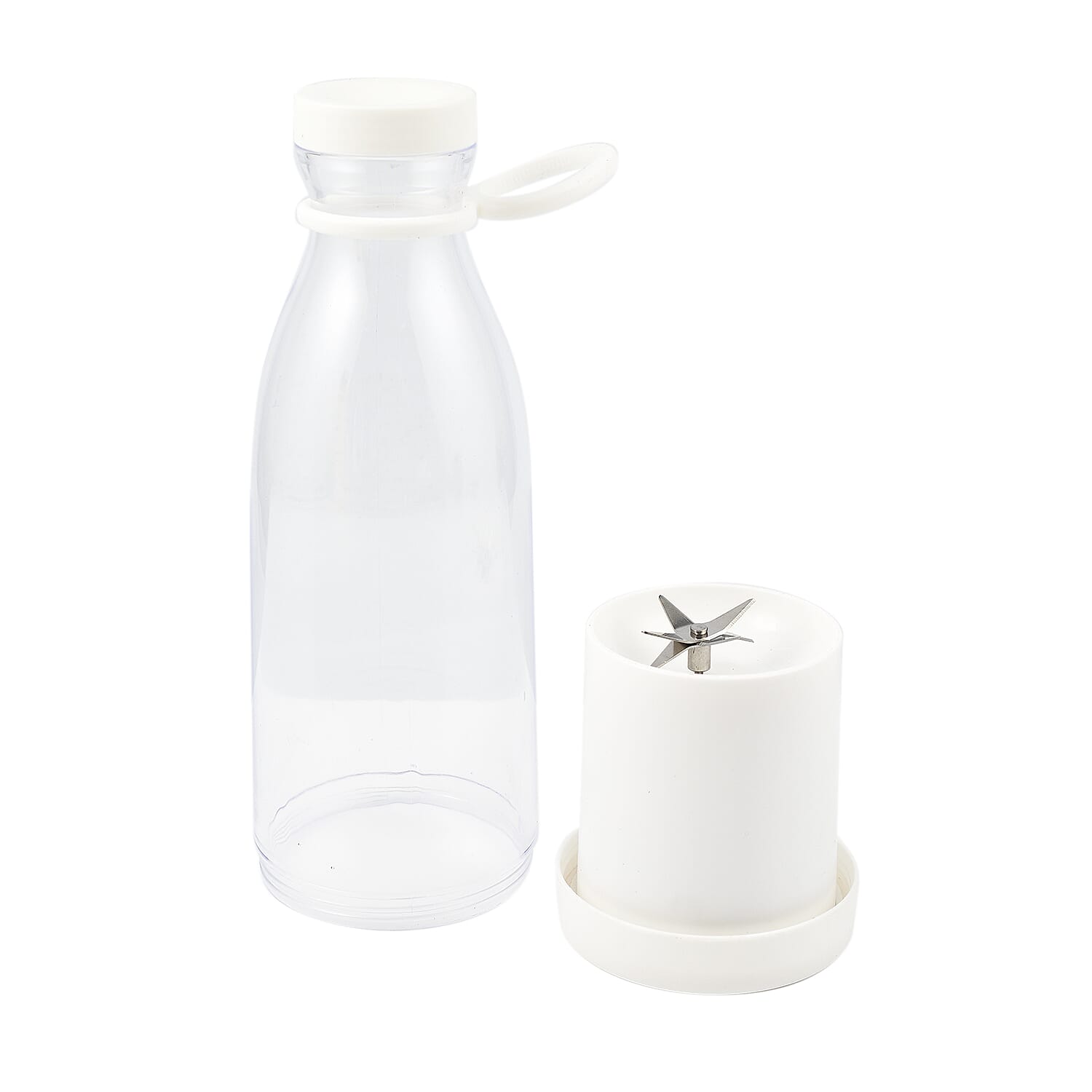 Travel Friendly Mini Rechargeable Juicer for Shakes and Smoothies 420ml - White