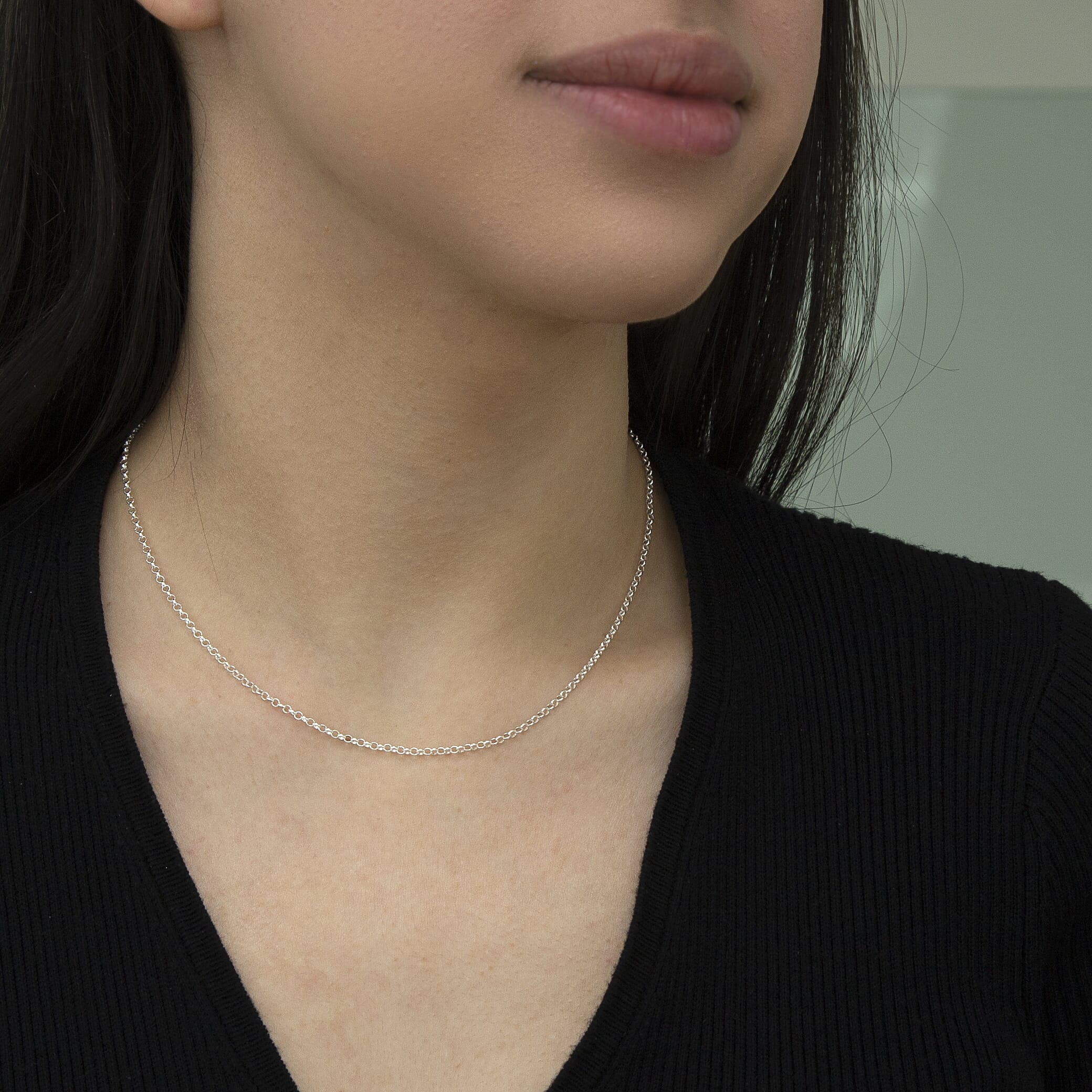 Sterling Silver Chain (Size - 16)