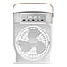 3 Wind Speed Fan with Fine Mist Function- Cools - Humidifies with Essential Oil Option, Timer Function - Option of 7 Lights- White